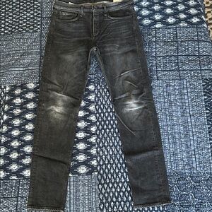 Rag & Bone Black Fit 2 Slim Jeans